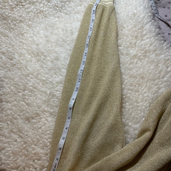 Vintage Regency Collection For Joyce Retro Sparkle Gold Sweater Size Medium - Picture 7 of 7